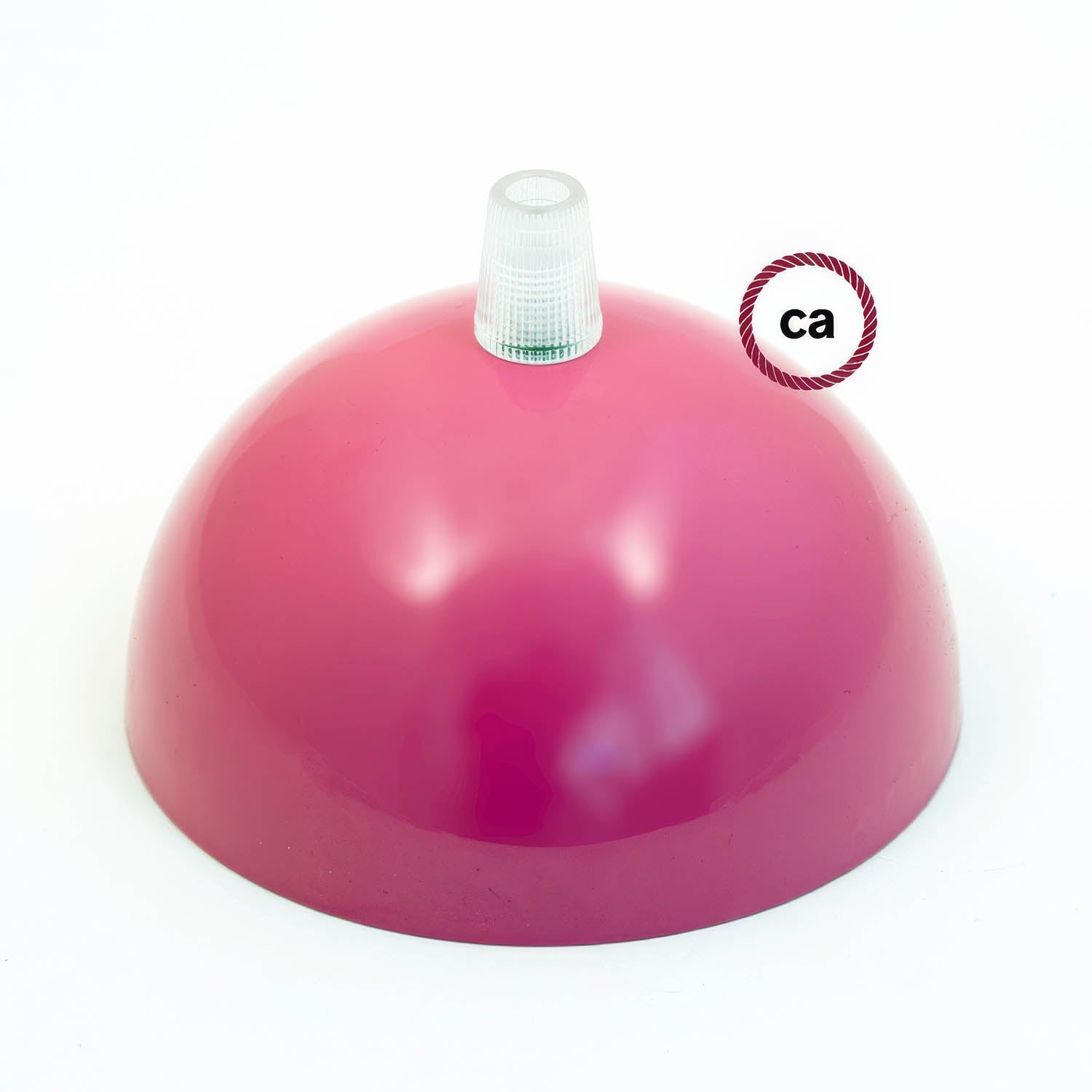 Kit rosone semisferico in metallo verniciato - Fucsia - Creative Cables