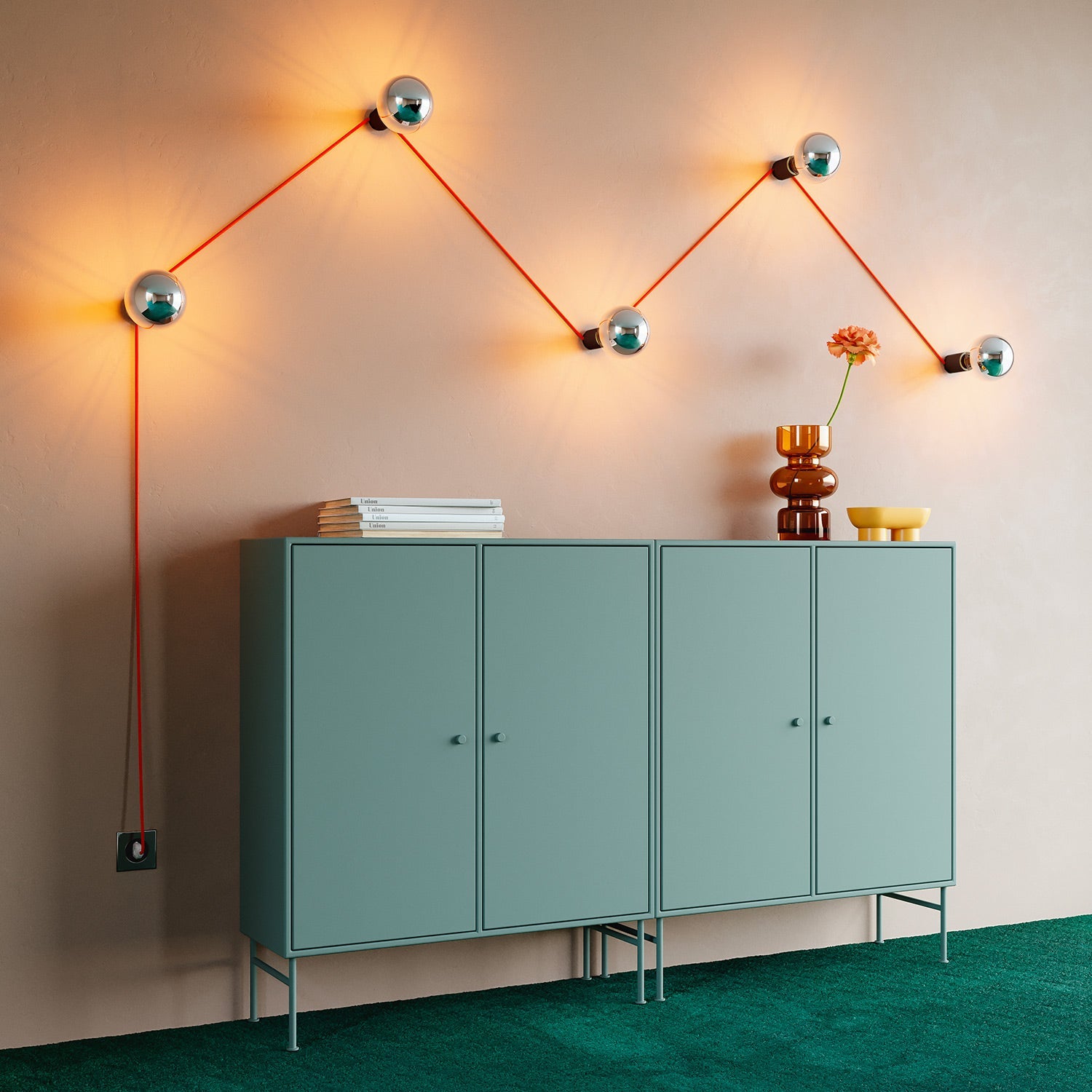 Kit Spostaluce con portalampada E27 - Nero - Creative Cables