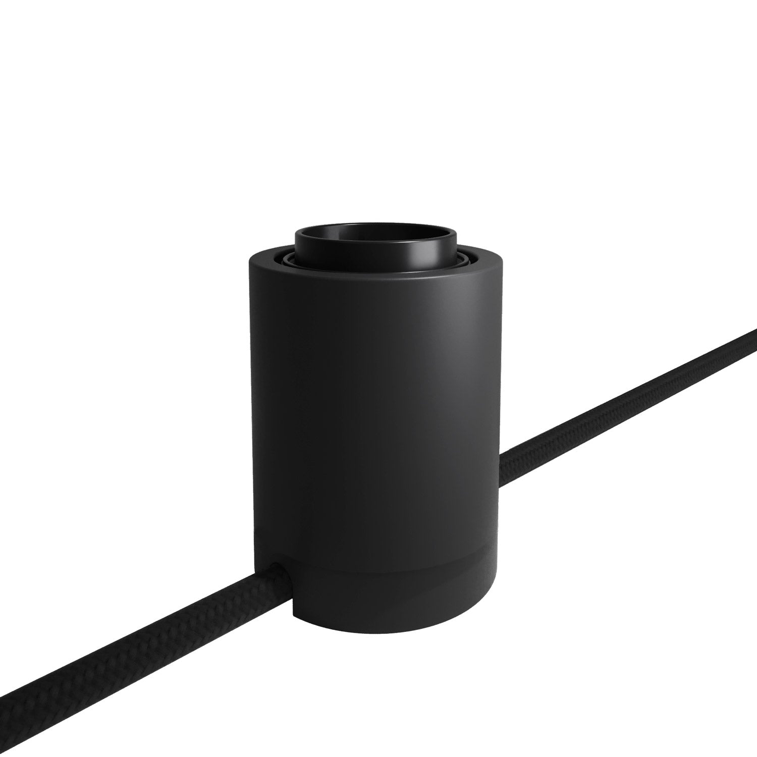 Kit Spostaluce con portalampada E27 - Nero - Creative Cables