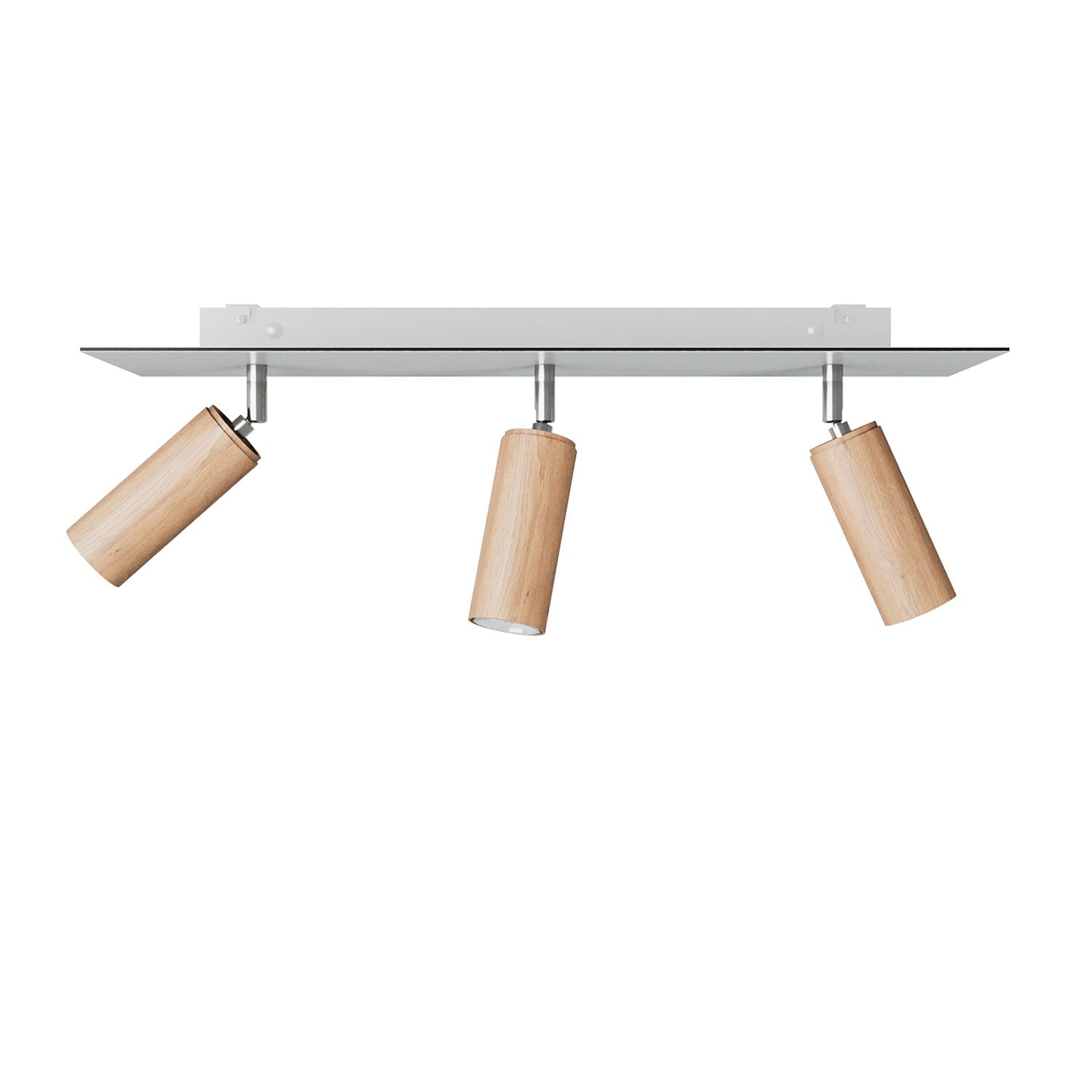 Lampada a 3 faretti con paralume Tub - E14 e Rose - One XXL rettangolare - Neutro - Creative Cables