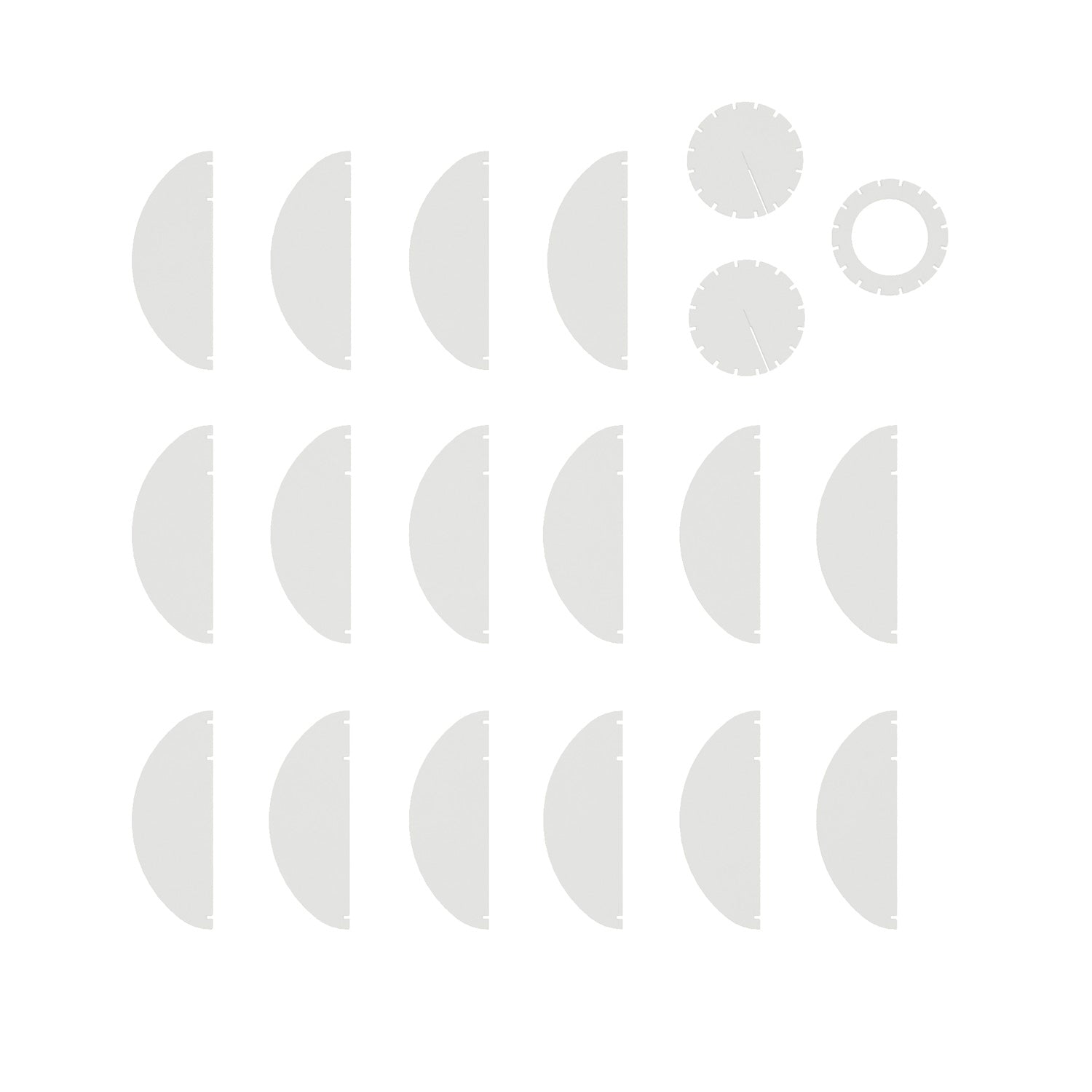 Lampada a sospensione con paralume ellittico LAMPSHHADE in materiale fonoassorbente - Bianco melange