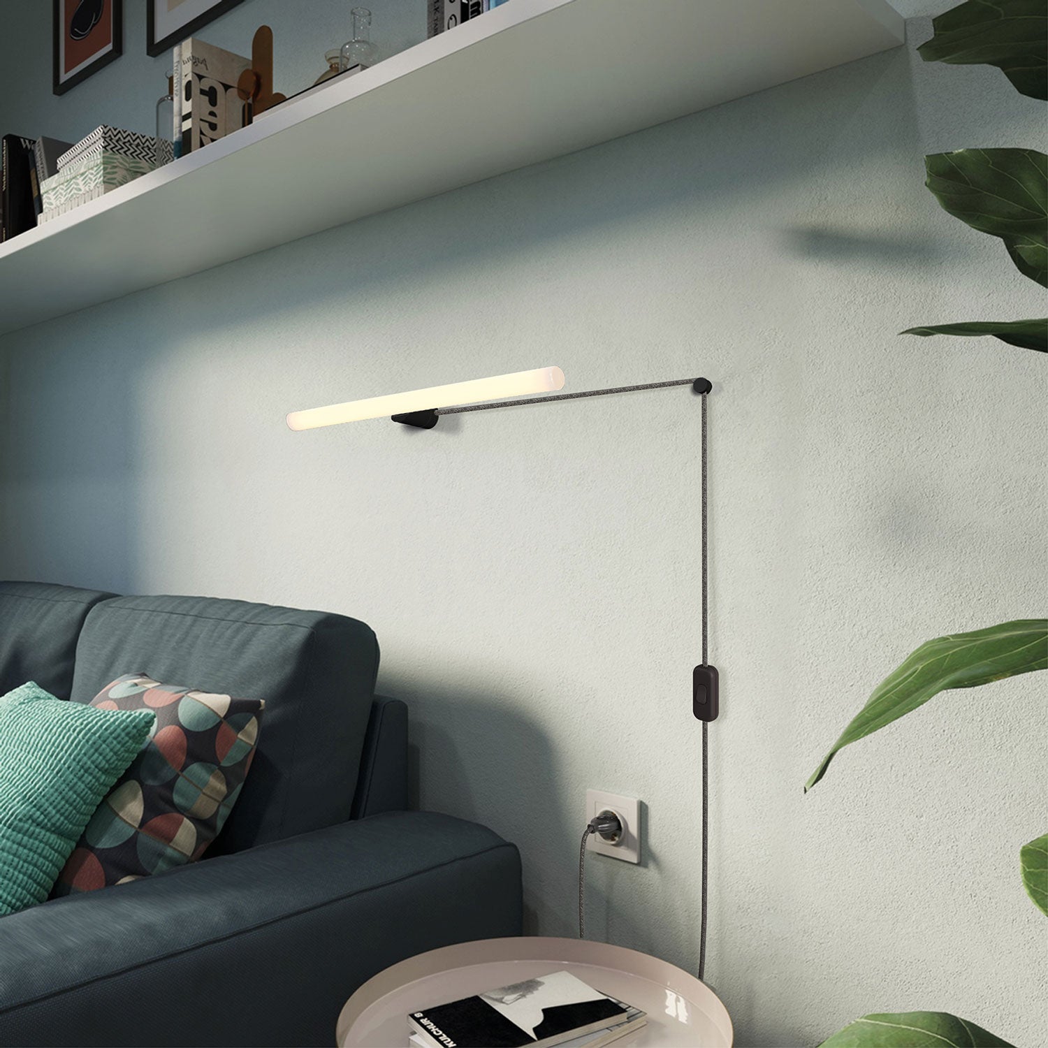Lampada Spostaluce esse14 met S14d fitting - Zwart – Creative Cables