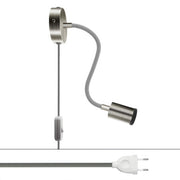 Lampada Spostaluce Flex 30 snodabile con faretto GU1d0 - Titanio satinato
