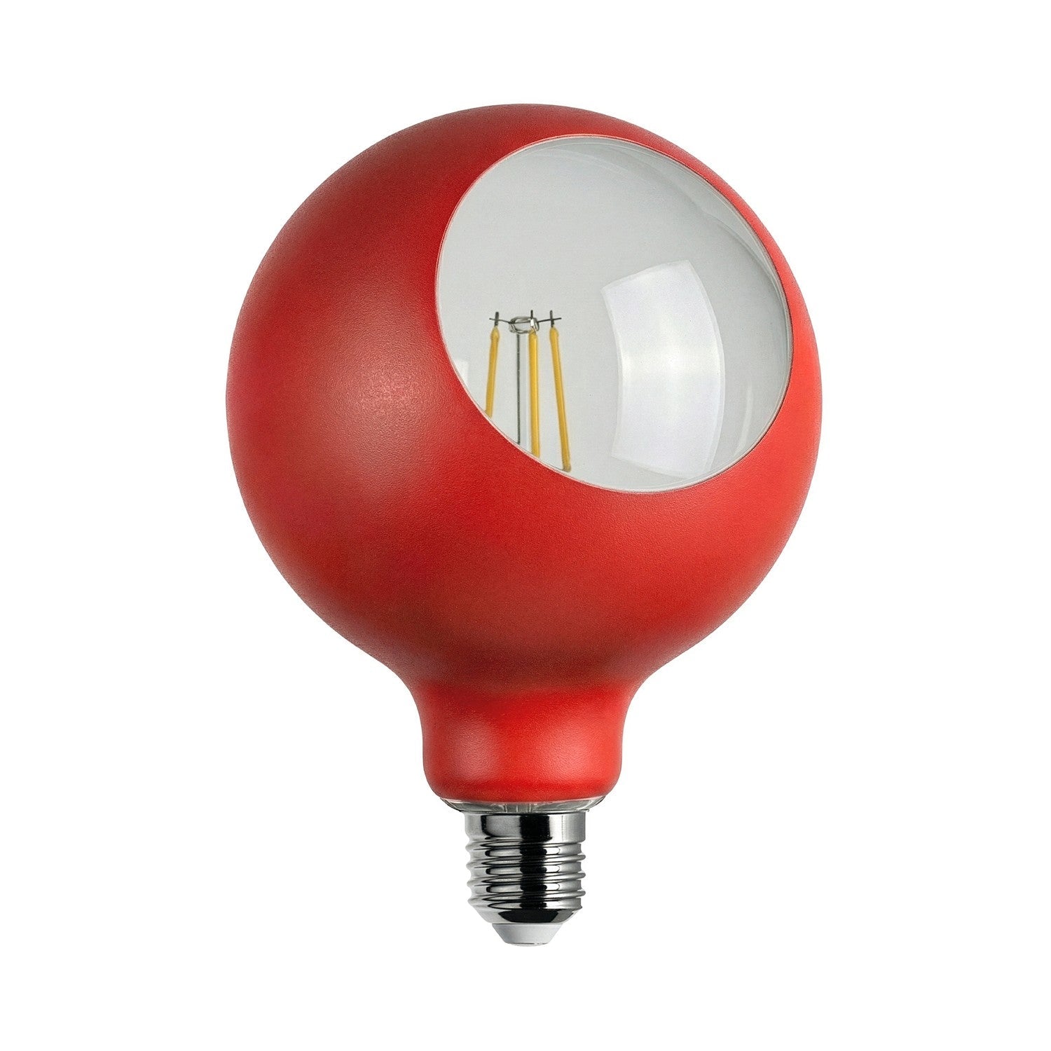 Lampadina LED Camo G125 4,8W 806Lm E27 2700K Dimmerabile - Rosso