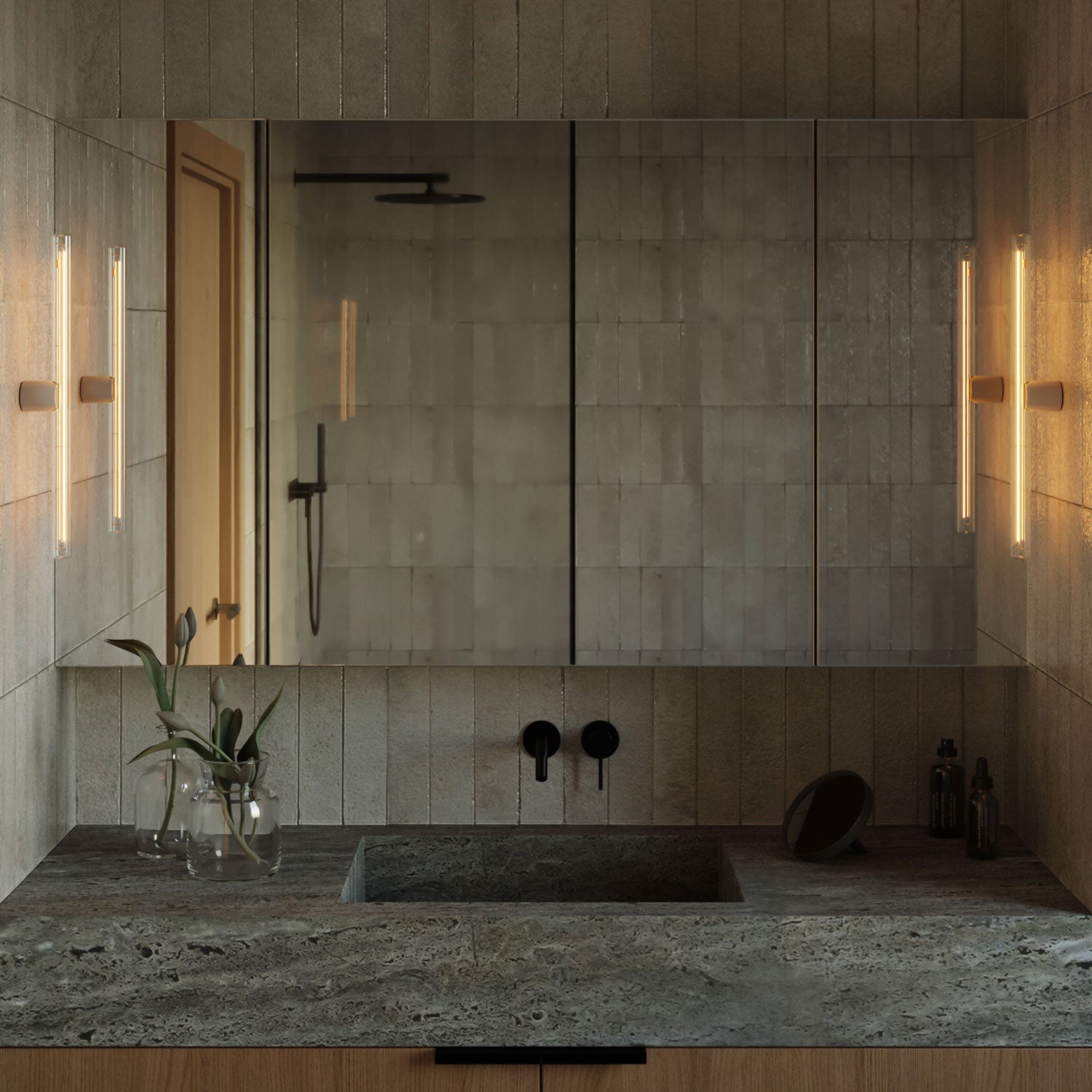 Lampadina LED Trasparente CRI 90 Lineare S14d - lunghezza 300 mm 6W 520Lm 2700K Dimmerabile - S01 - Creative Cables