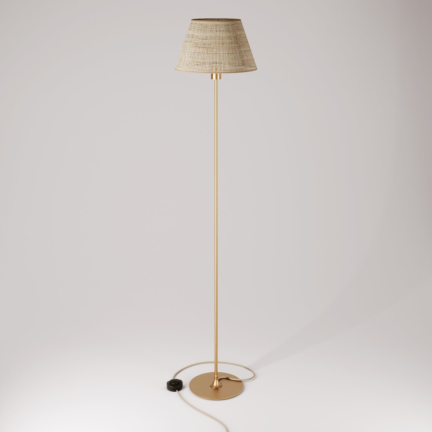 MAG-Y floor lamp with Impero M shade - Brushed bronze