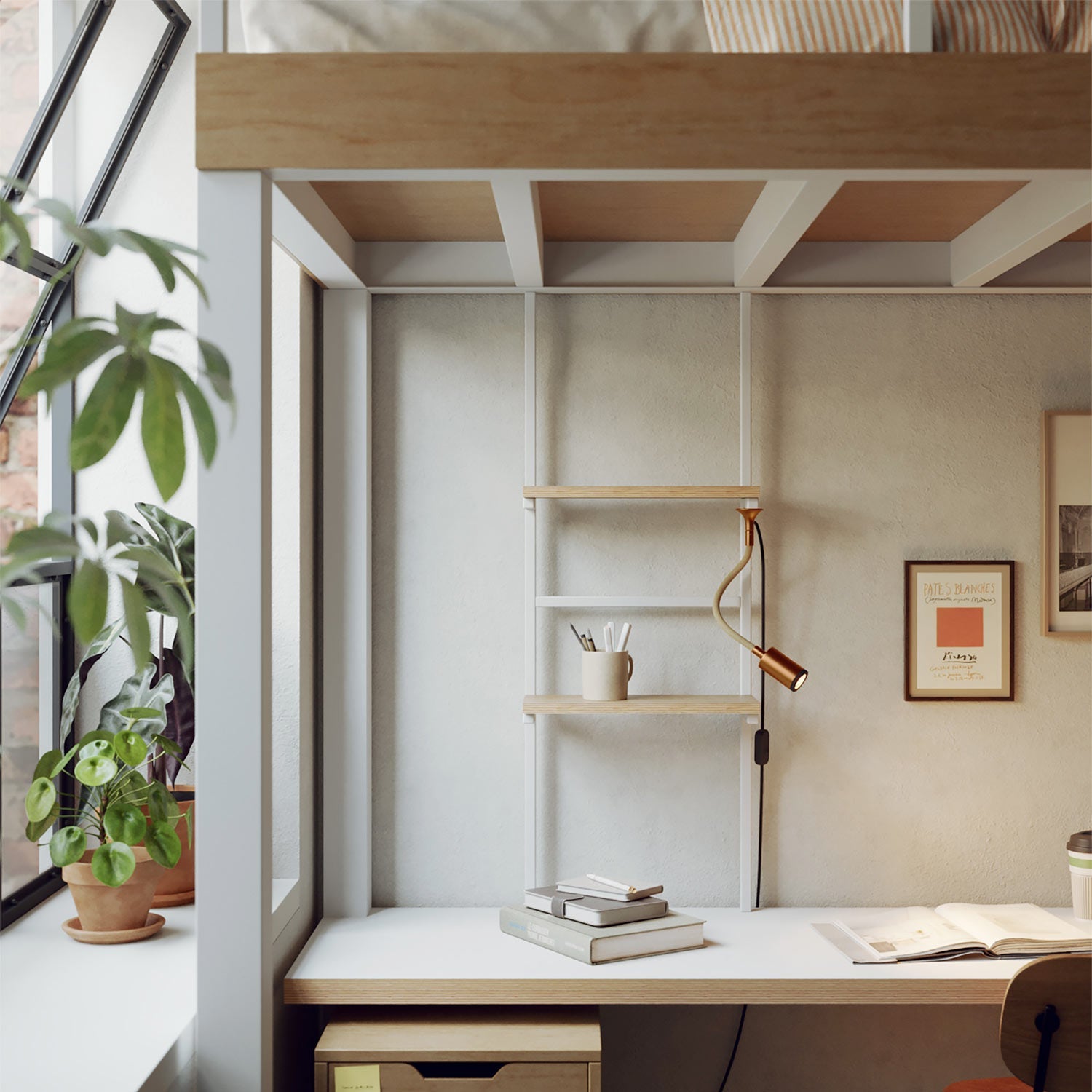 MAG-Y, kit supporto magnetico per lampada - Rame satinato