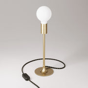 MAG-Y metal table lamp with visible bulb - Brushed bronze