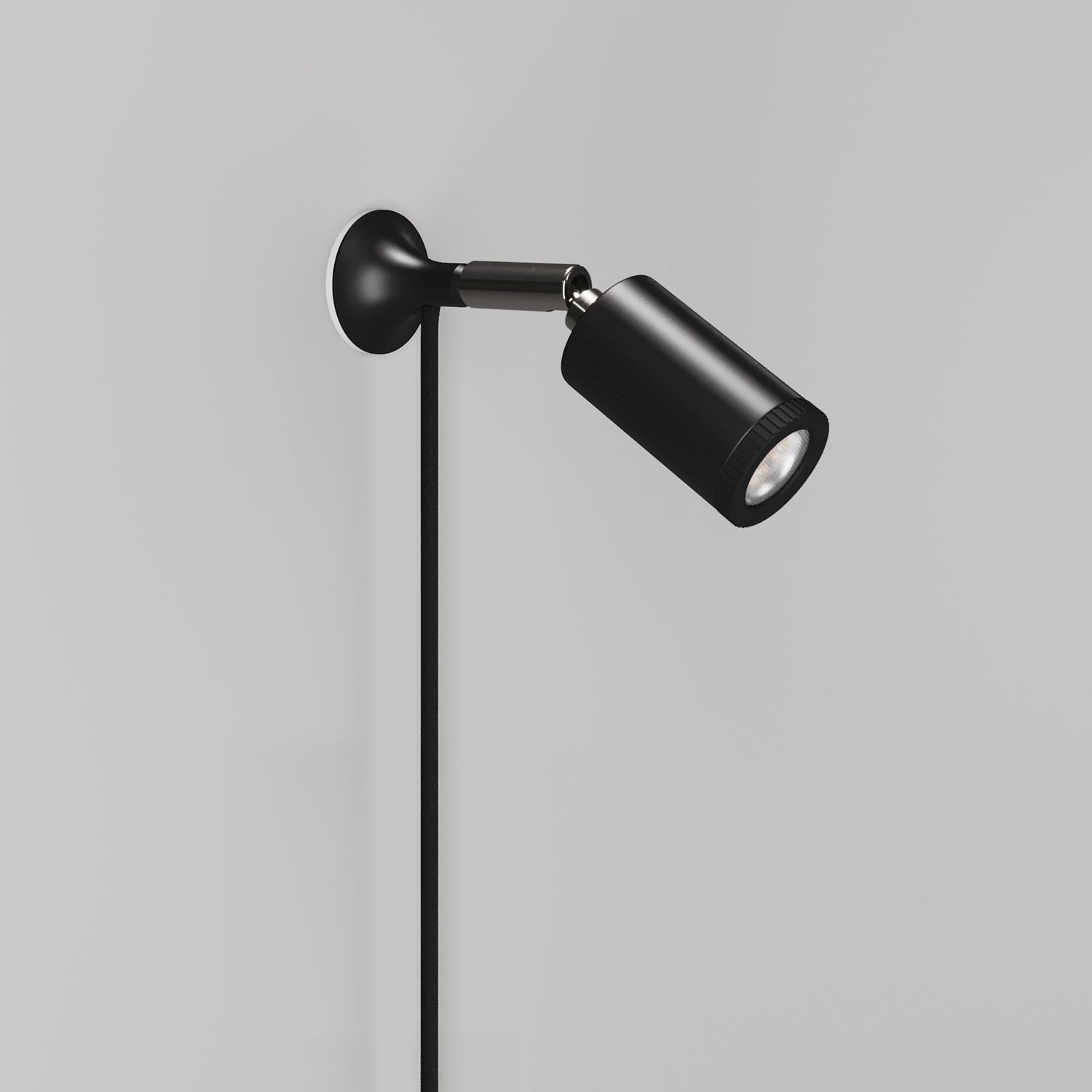 MAG-Y metal wall light with swivel joint and spotlight - Black