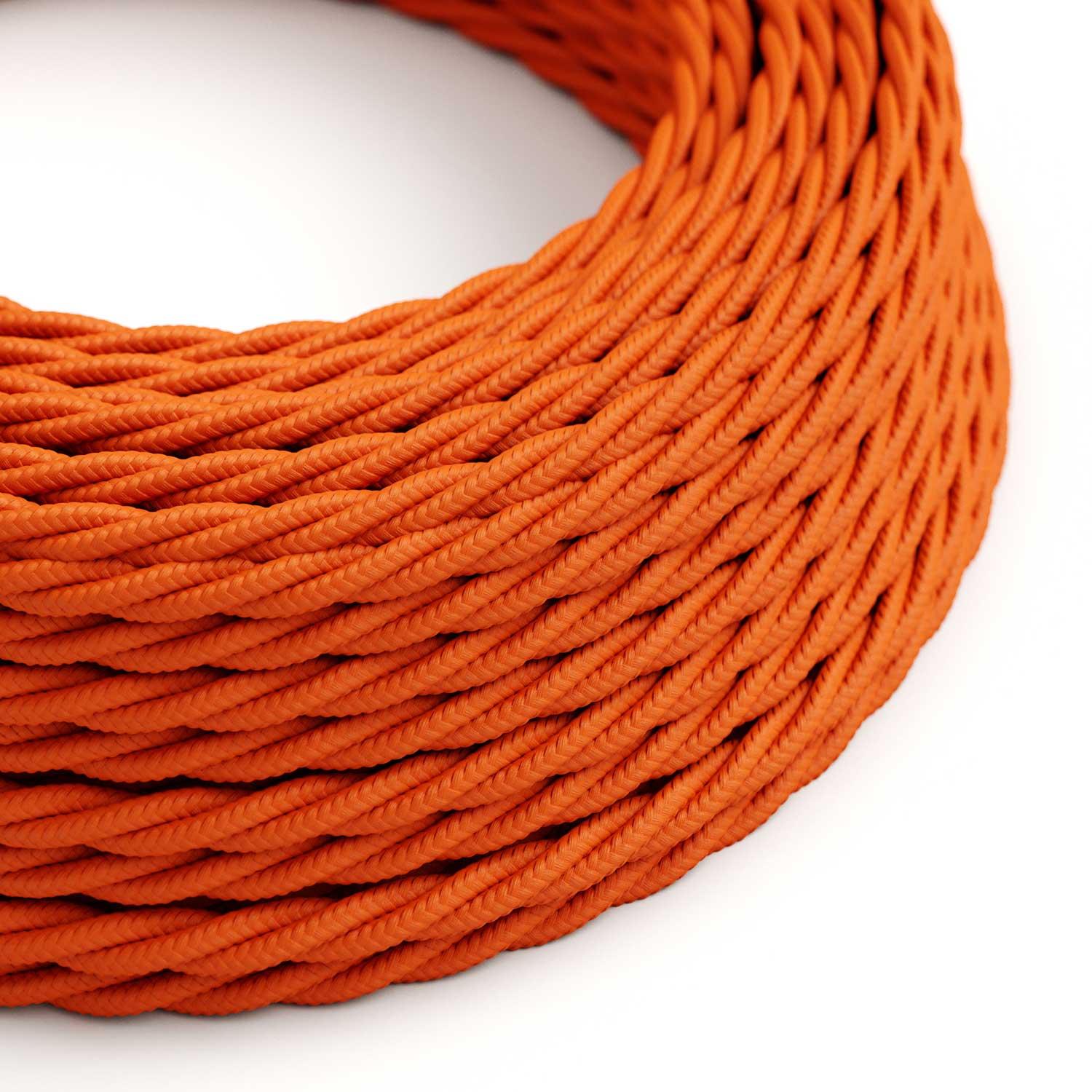 Orange Rayon covered Twisted electric cable - TM15