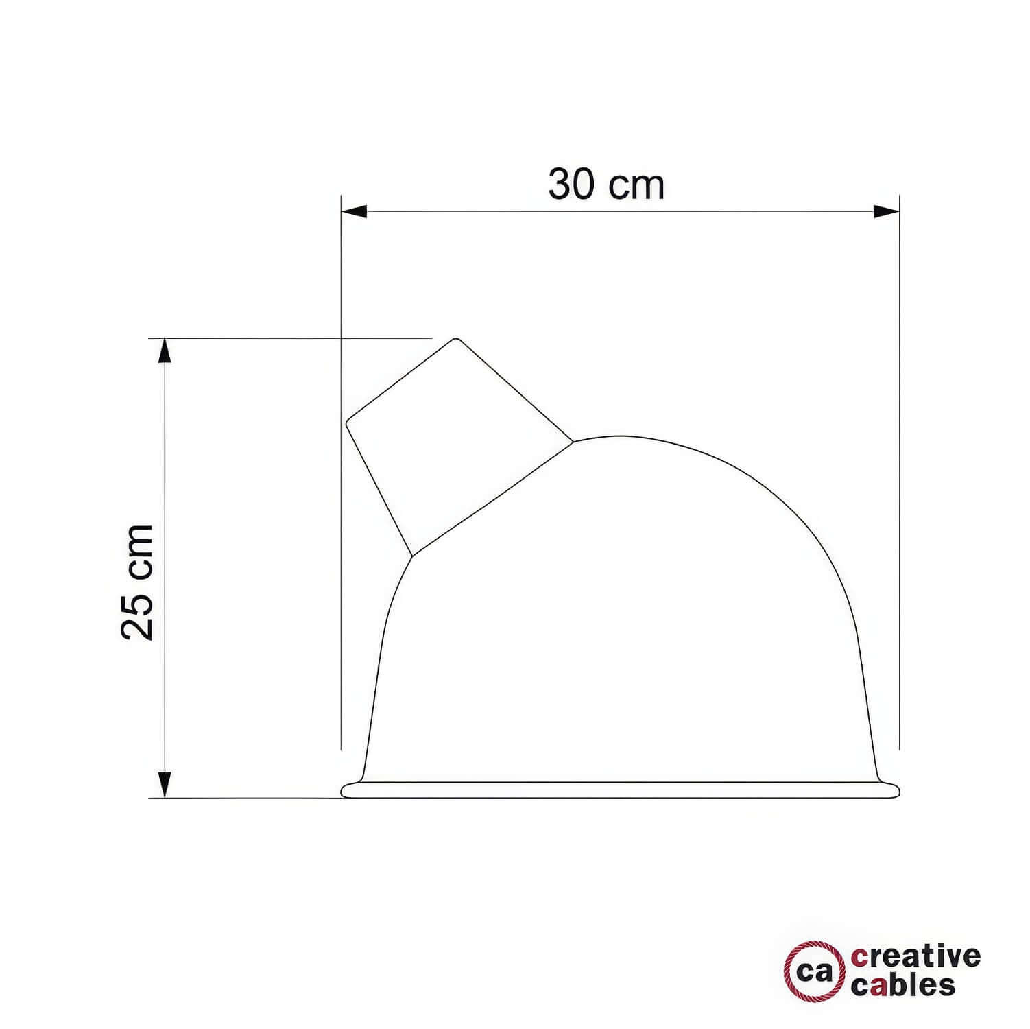 Paralume Broadway in metallo smaltato con attacco E27 - Bianco