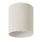 Paralume Cilindro M in tessuto con attacco E27 - Made in Italy - Juta Chiara