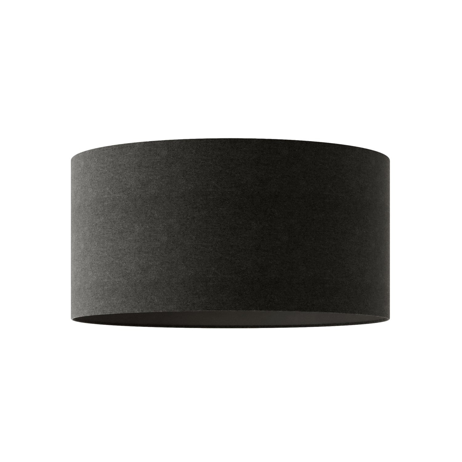 Paralume Cilindro XL in tessuto con attacco E27 - Made in Italy - Lana Grigio Scuro