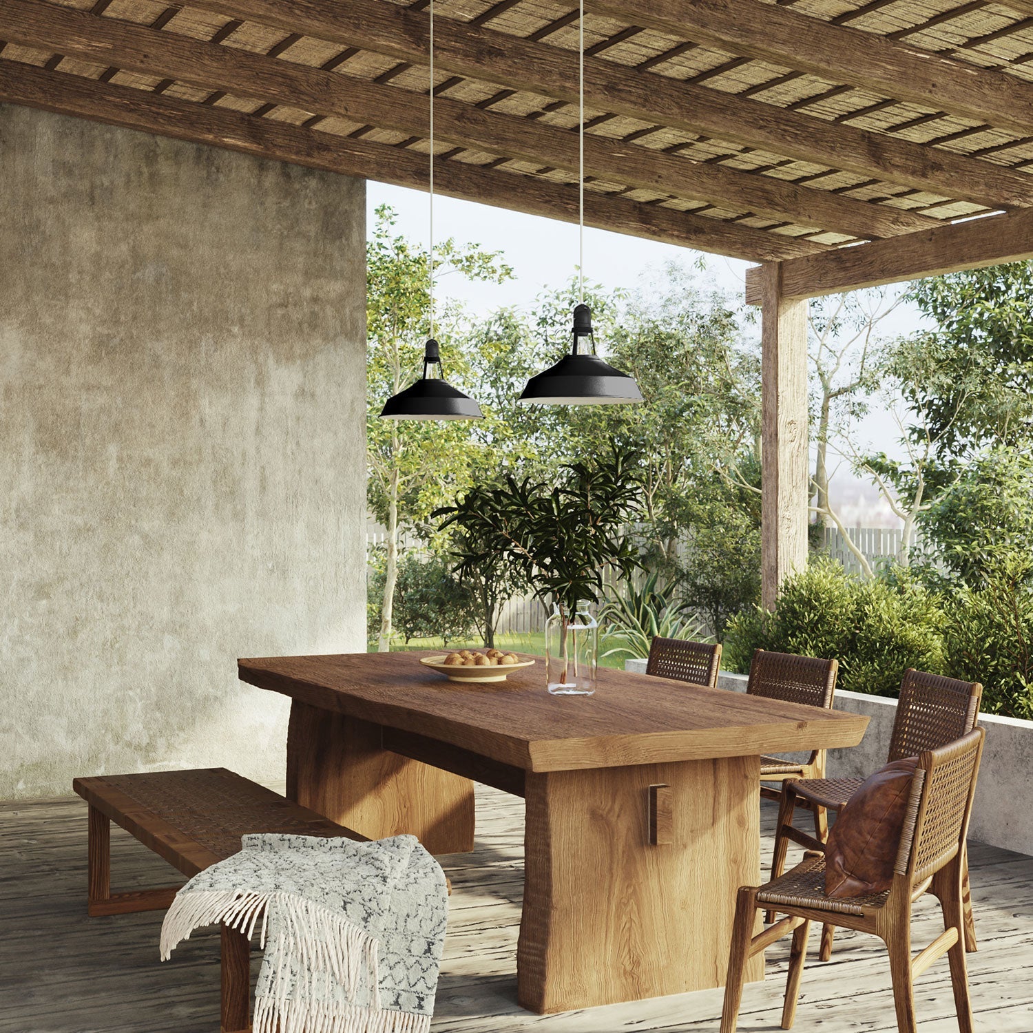 Paralume Harbour in metallo smaltato con attacco E27, diametro 38 cm - Nero