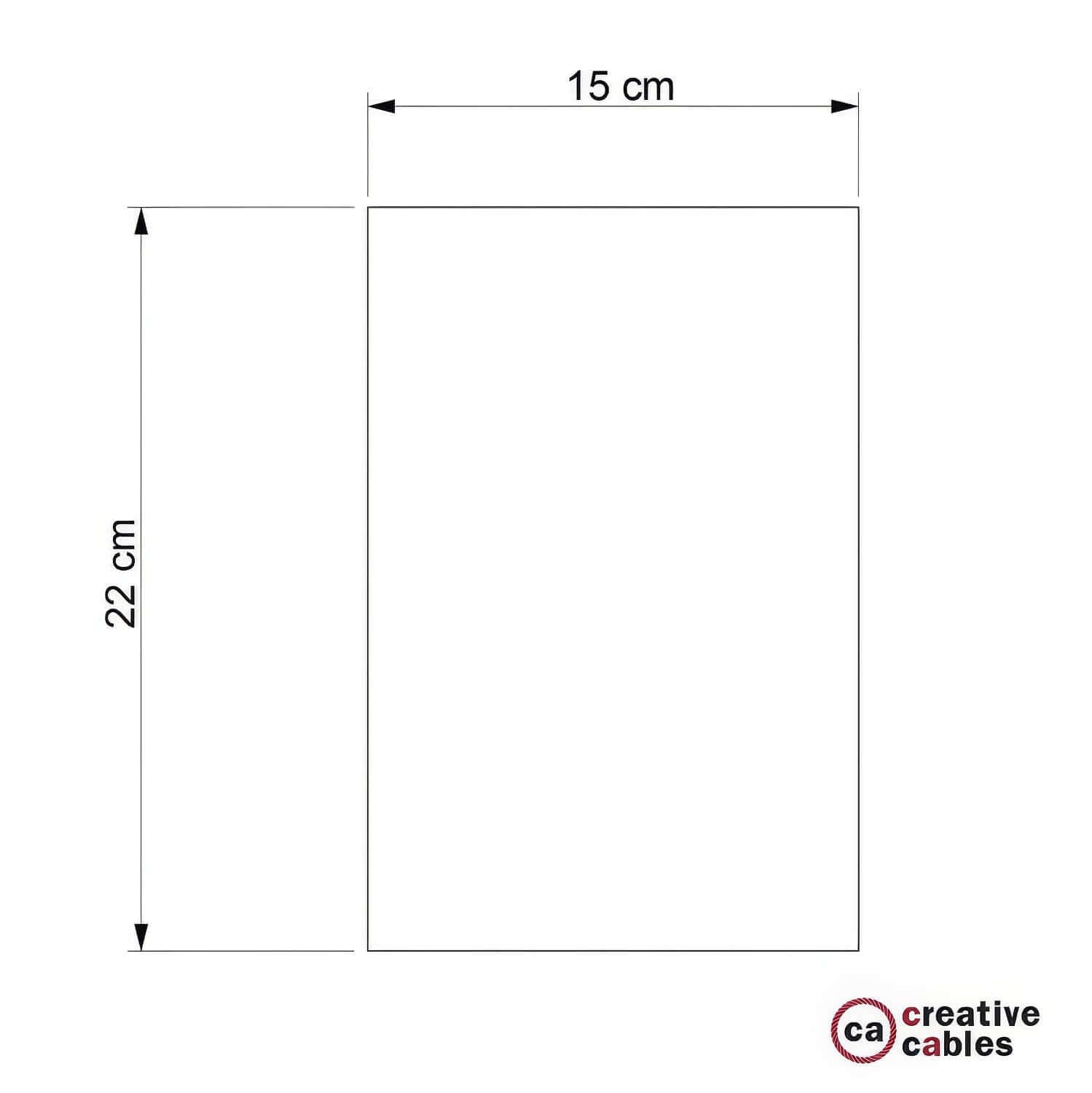 Paralume in cemento Cubo per lampada a sospensione, completo di serracavo e portalampada E27 - Cemento scuro