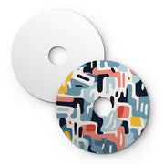 Paralume mini piatto Ellepì con disegni geometrici 'Kaleidoscope' Geometria 1, diametro 24 cm - Made in Italy