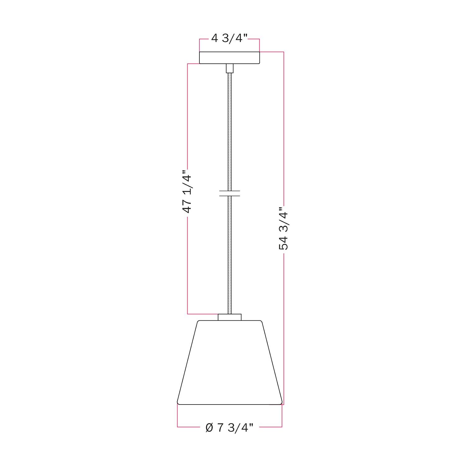 Pendant lamp with clear cone Ghost bulb - Matt white