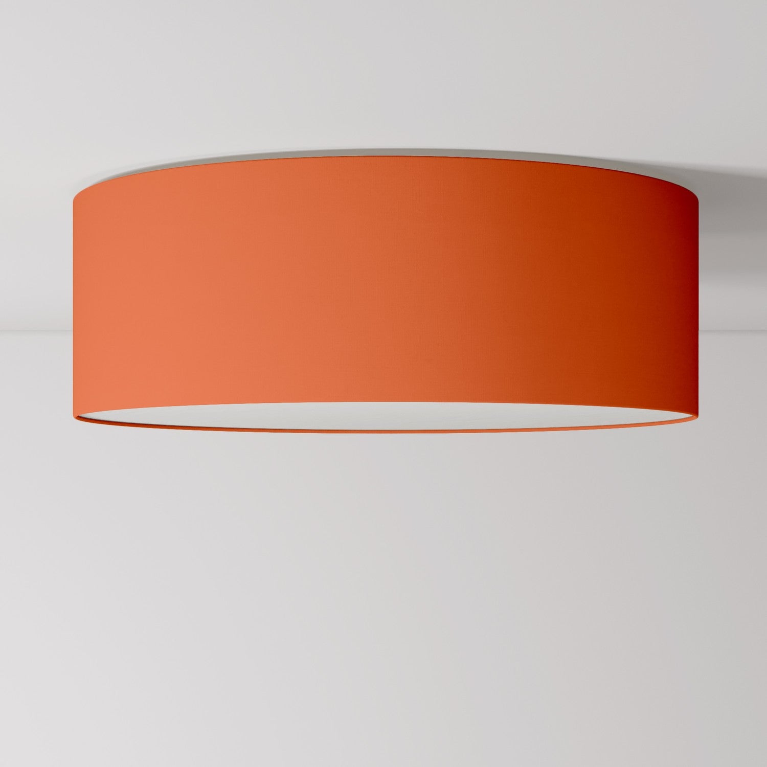 Plafoniera in tessuto Large Cinette aragosta - Made in Italy - Creative Cables