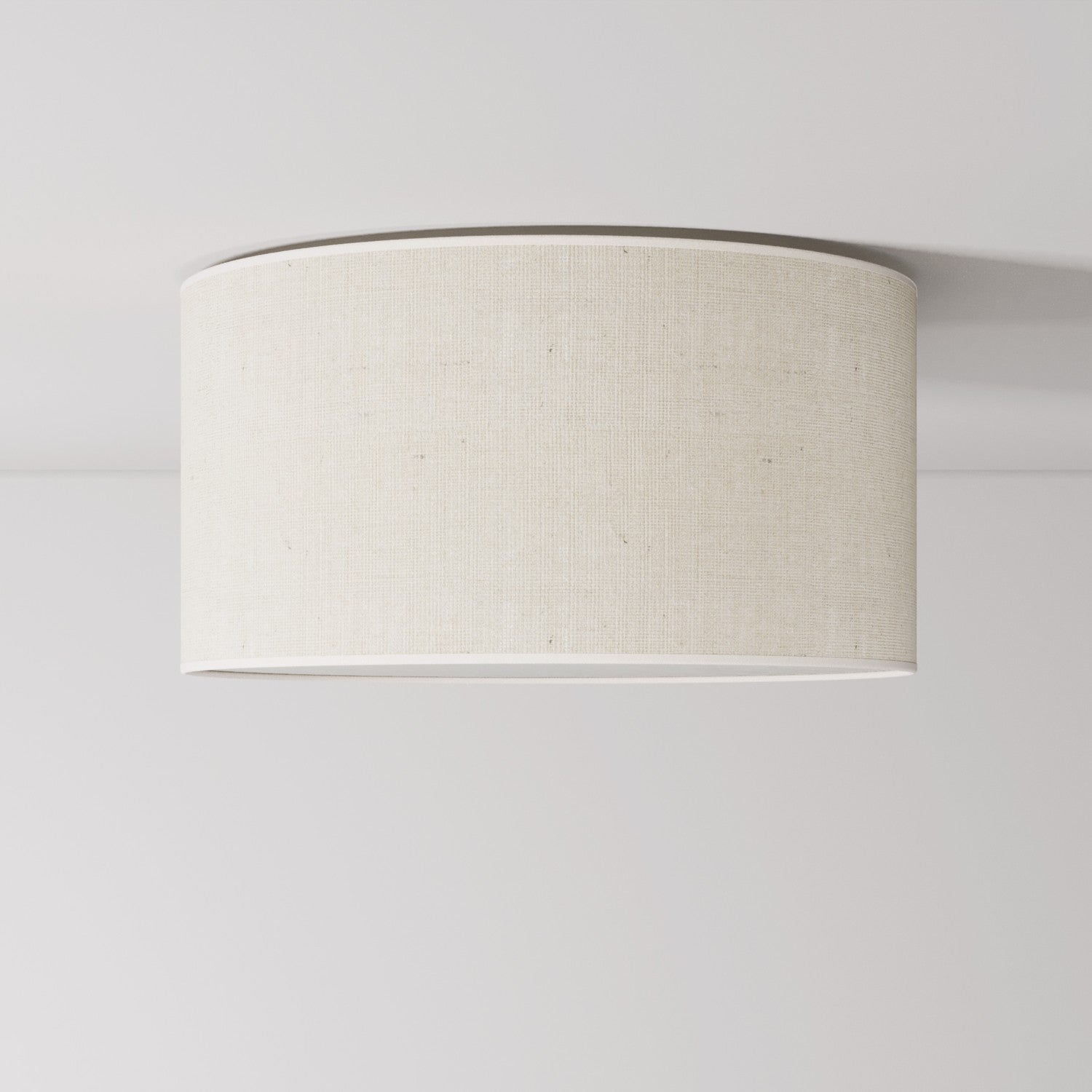 Plafoniera in tessuto Medium Juta chiara - Made in Italy - Creative Cables