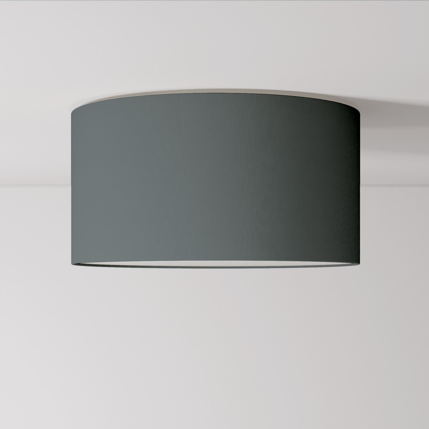 Plafoniera in tessuto Medium - Made in Italy - Teletta Grigio Scuro - Creative Cables