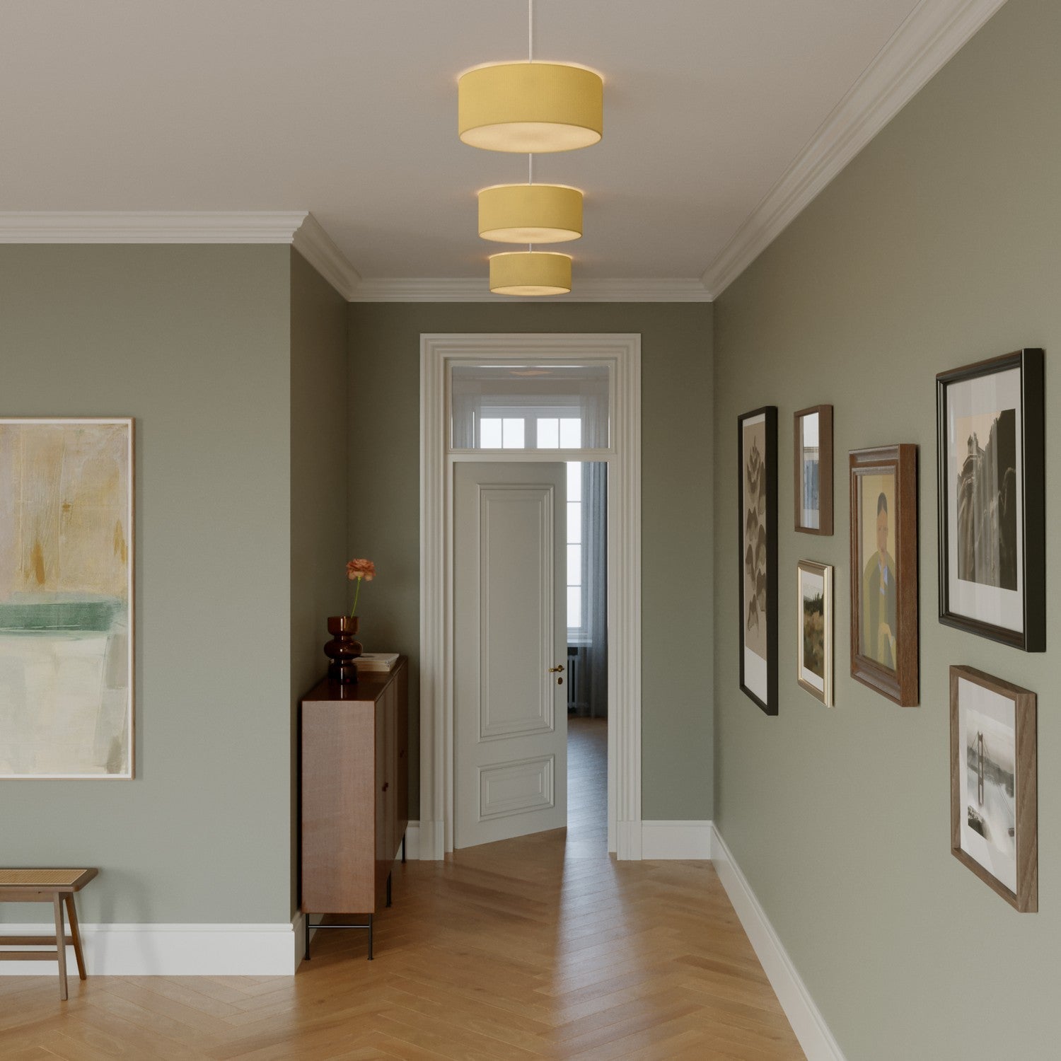 Plafoniera in tessuto Small - Made in Italy - Arenal Oro - Creative Cables