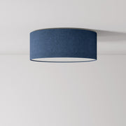 Plafoniera in tessuto Small - Made in Italy - Lana Blu