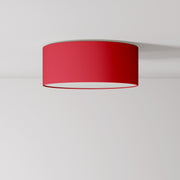 Plafoniera in tessuto Small - Made in Italy - Teletta rosso