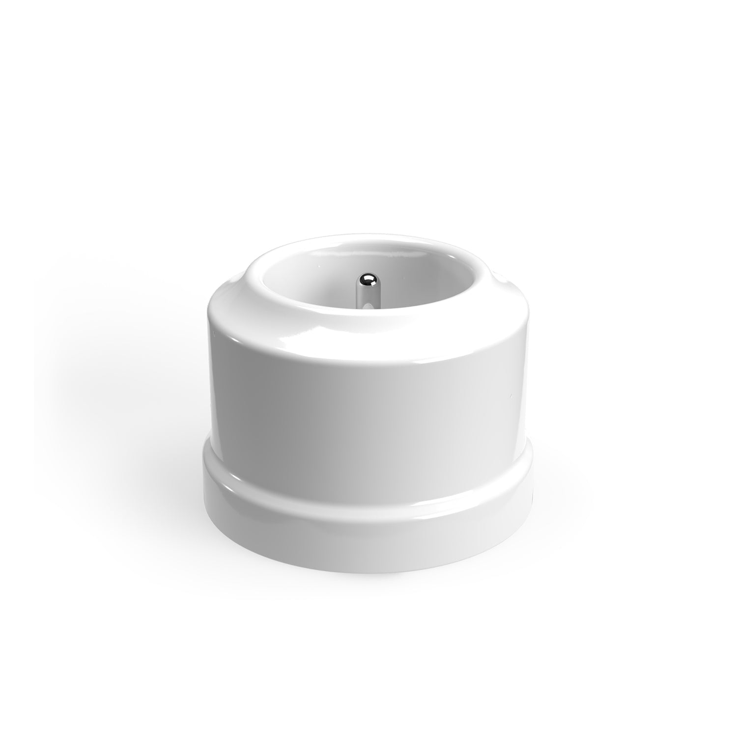 Presa a muro in porcellana di tipo francese - Bianco - Creative Cables