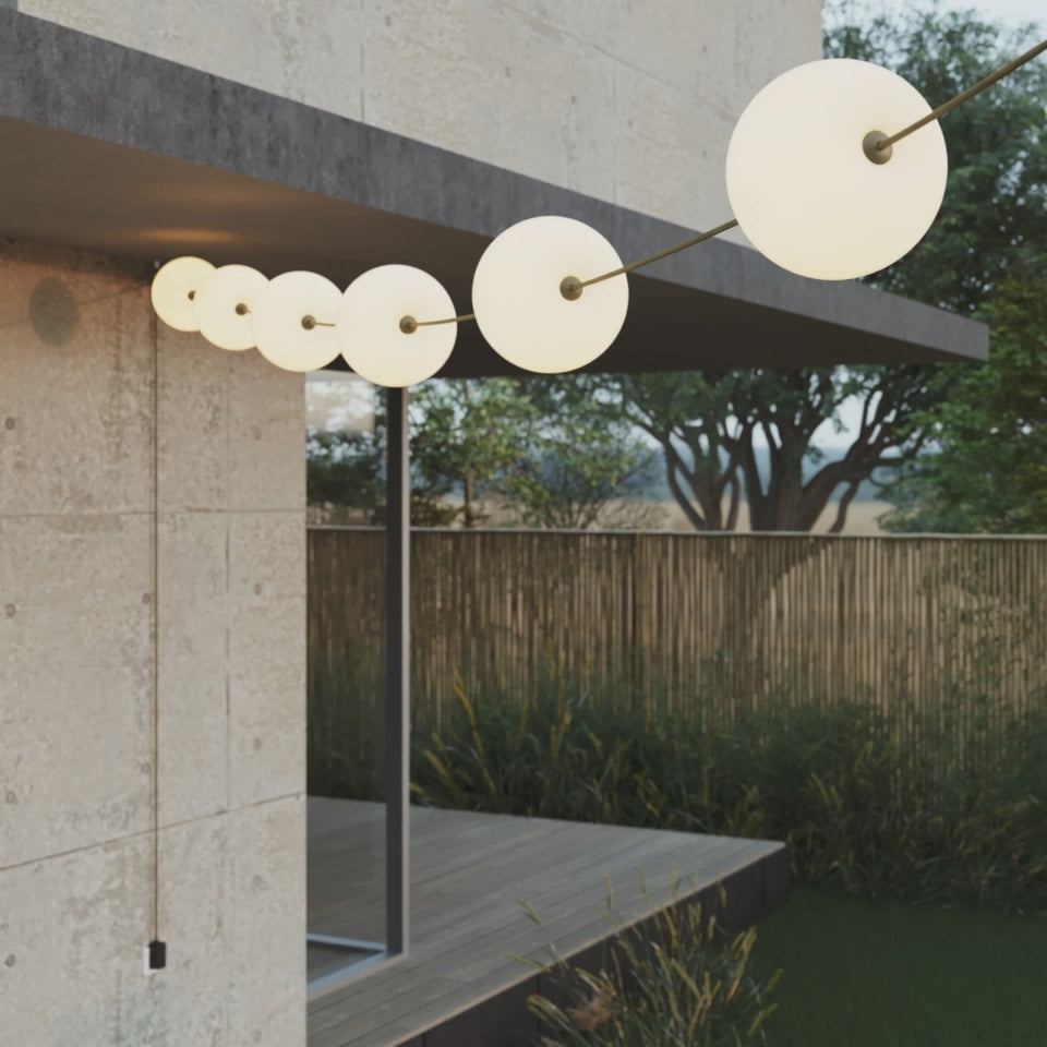 Video uploaden: Lichtslinger 6 lichtpunten voor buiten IP67 Grijs - Marina6 Cherry