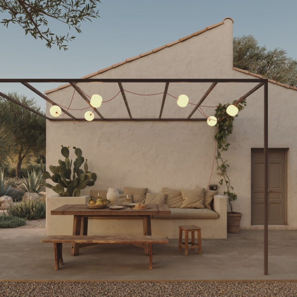 Video uploaden: Lichtslinger 6 lichtpunten voor buiten IP67 Desert Brown - Marina6 Cherry