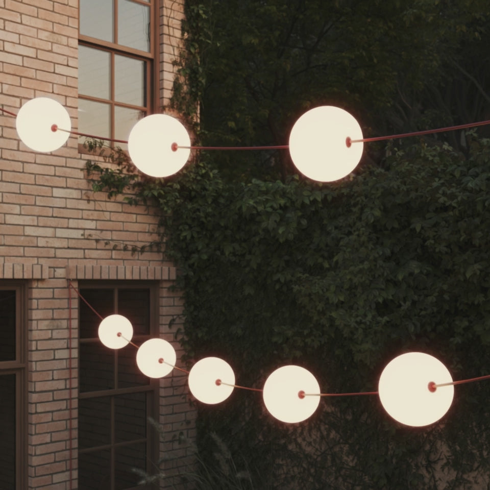 Video uploaden: Lichtslinger 12 lichtpunten voor buiten IP67 Wit Zand - Marina12 Cherry