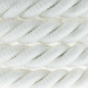Rope electrical wire 18/3 AWG wire inside. Raw Cotton Fabric