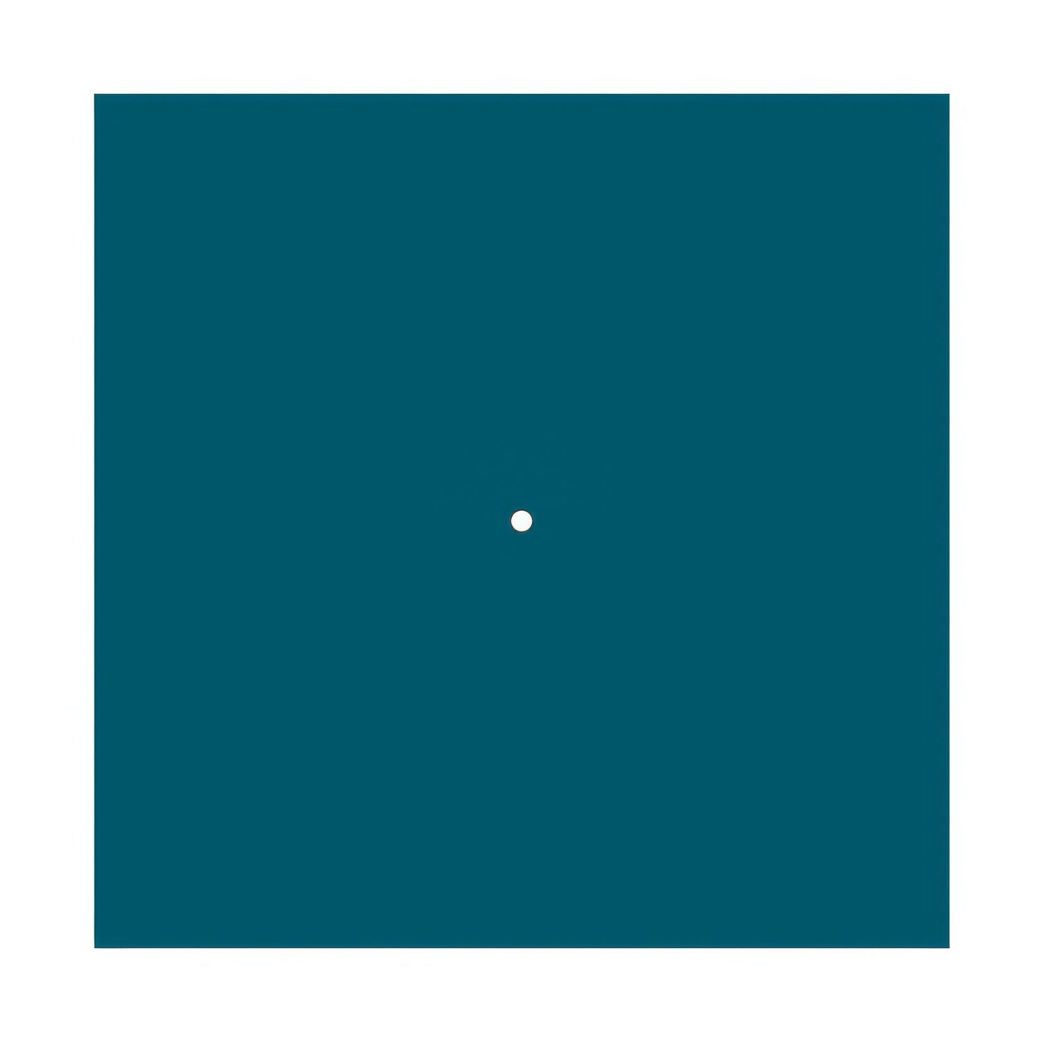 Rosone XXL Rose-One quadrato, 400 mm con 1 foro e 4 fori laterali - Petrolio Bianco