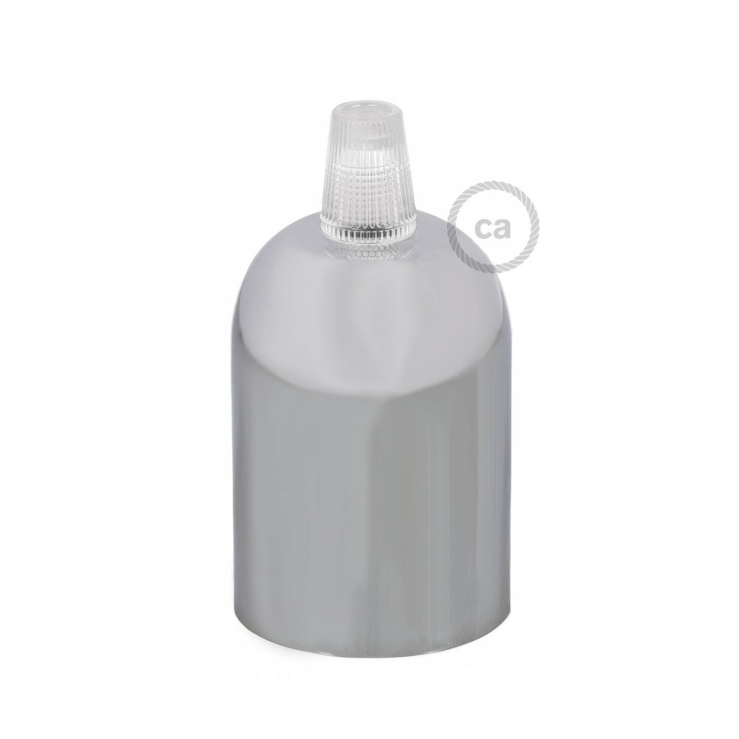 Rounded Top metal E26 light bulb socket kits - Chrome