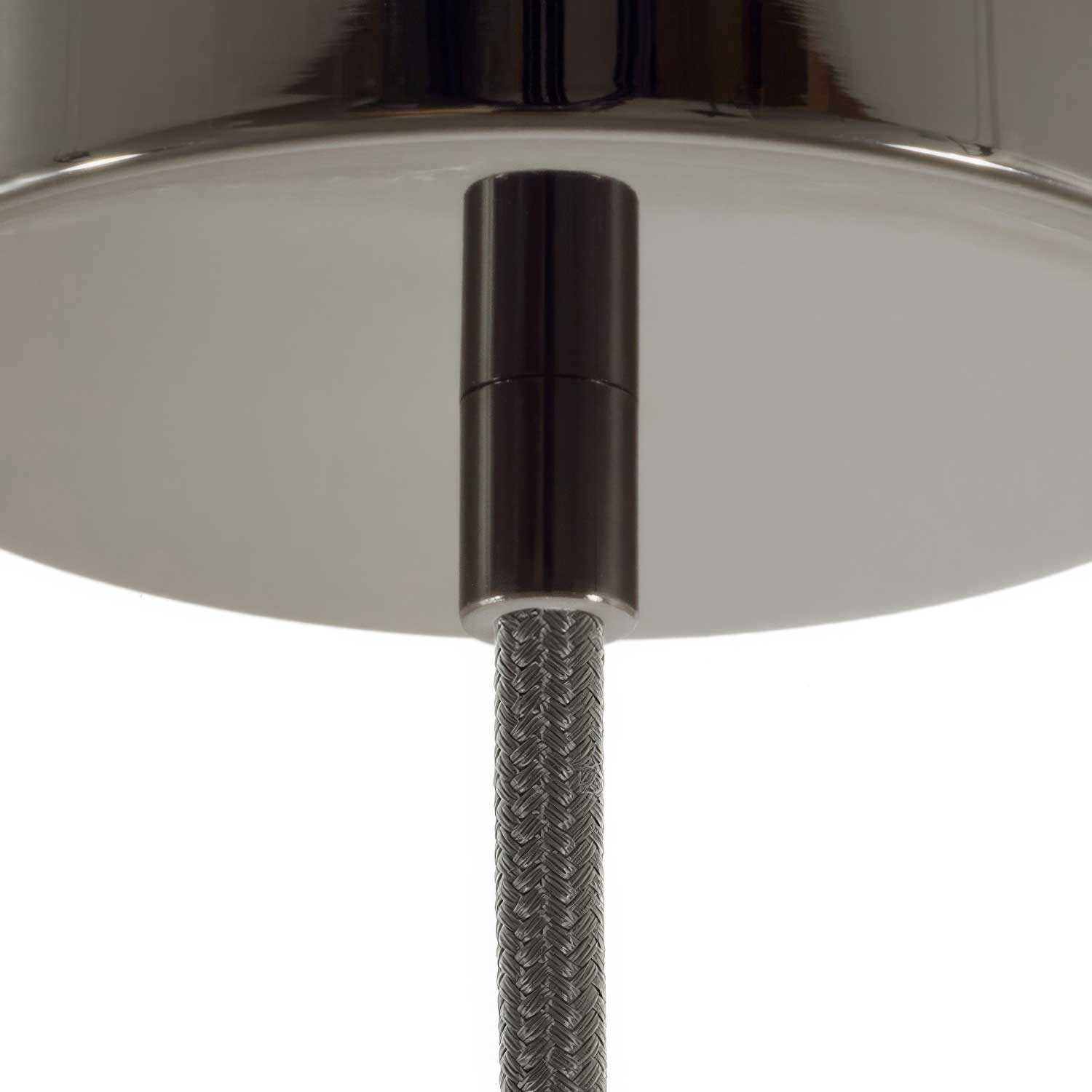 Serracavo cilindrico in metallo completo di tige, dado e rondella - Nero perla