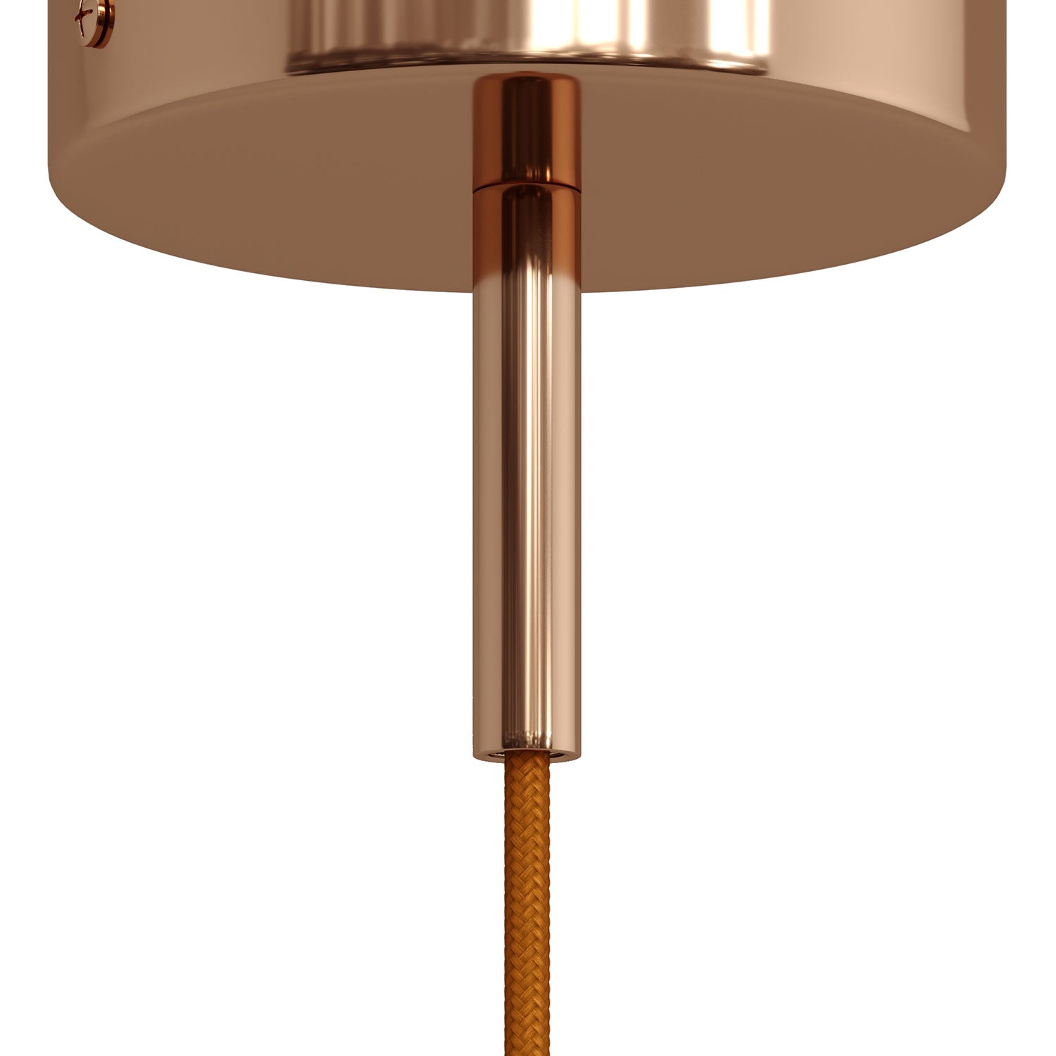 Serracavo cilindrico in metallo lunghezza 7 cm completo di tige, dado e rondella - Rame