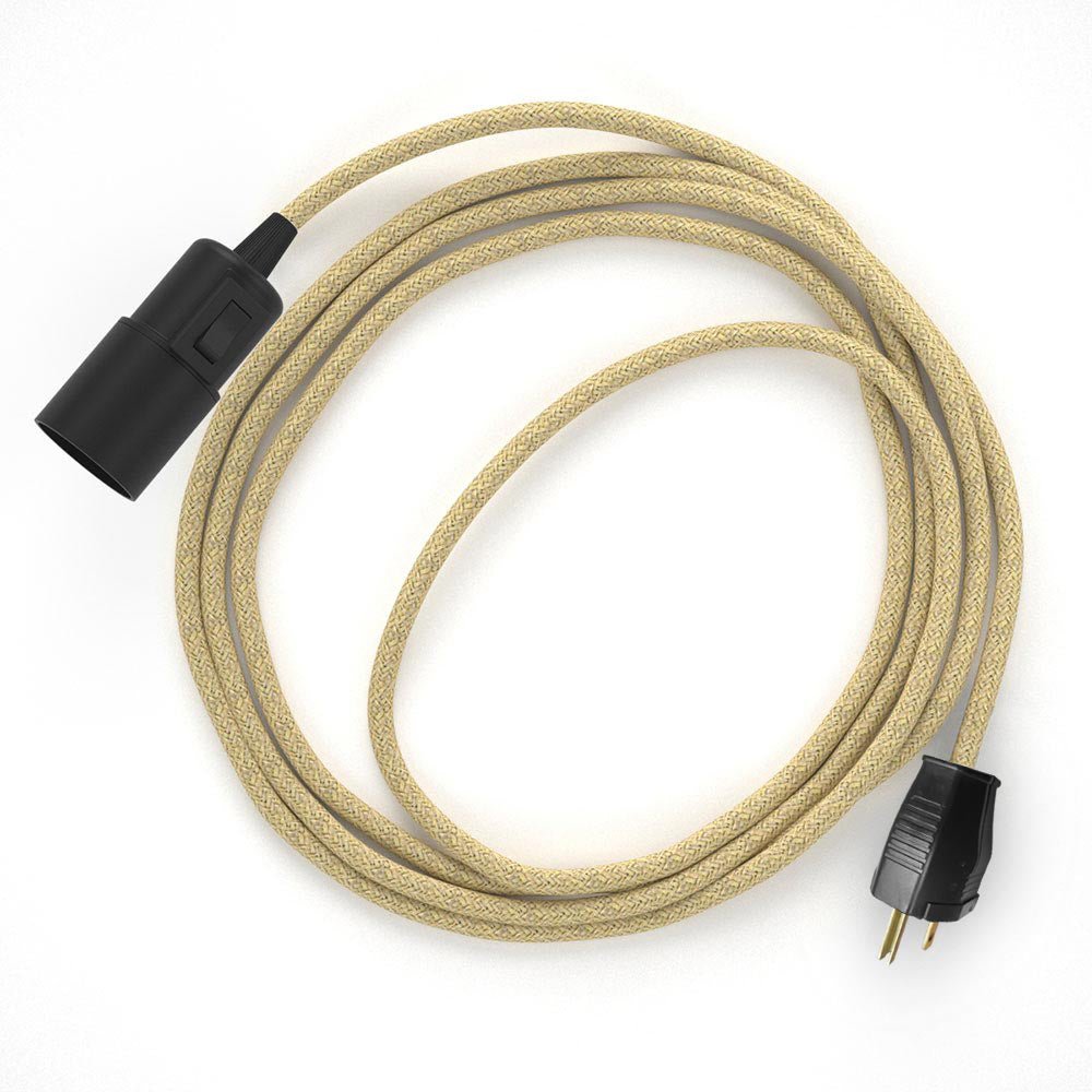 Snake - Plug-in lamp with colored fabric cable - RN06