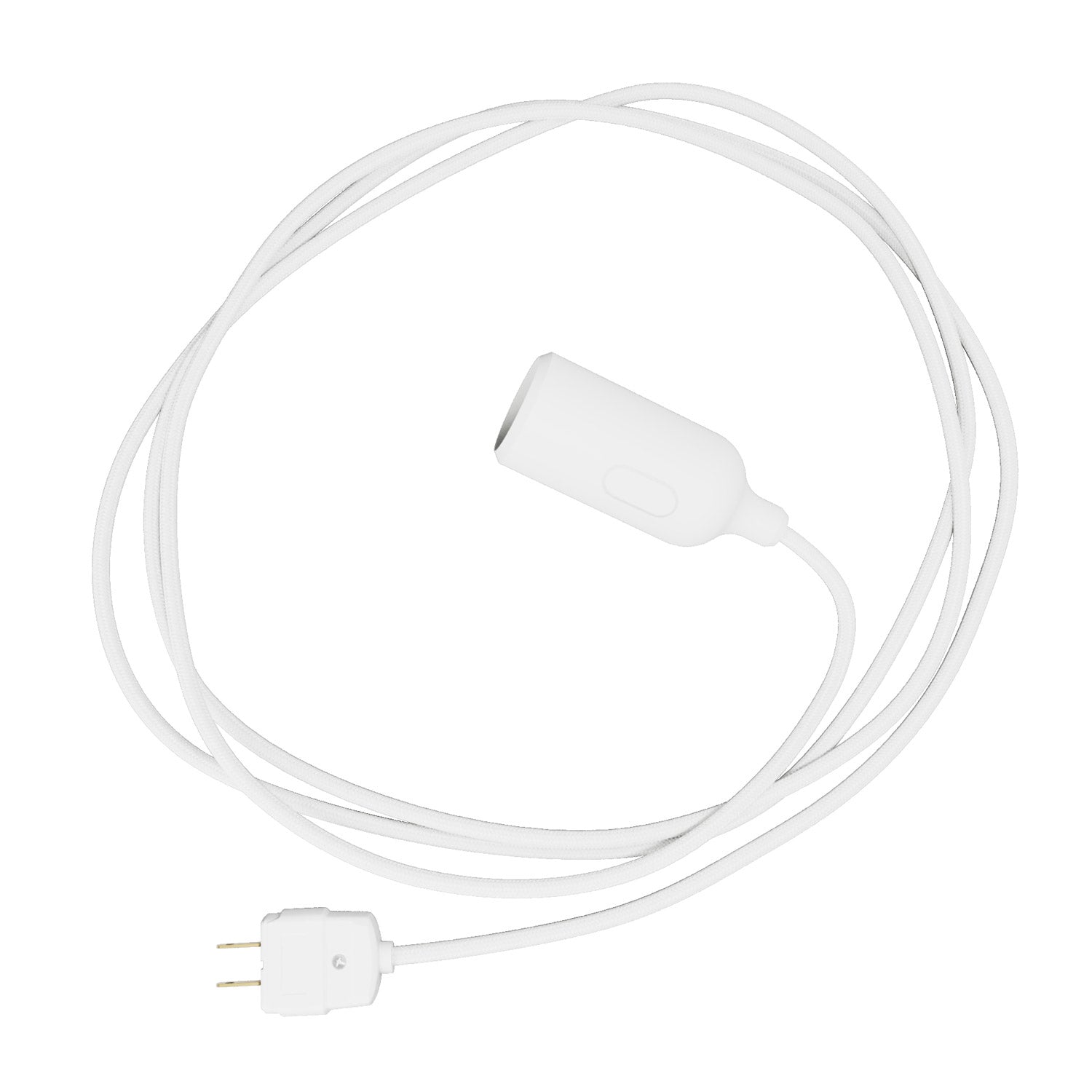 Snake - Silicone lamp with switch and plug White