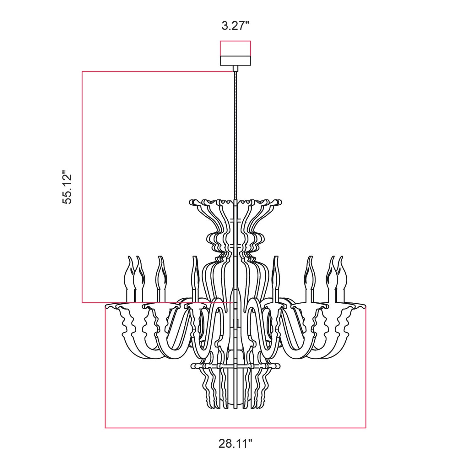 Suspension Lamp with Classic SHHANDELIER Shade Made of Sound-Absorbing Material - White melange
